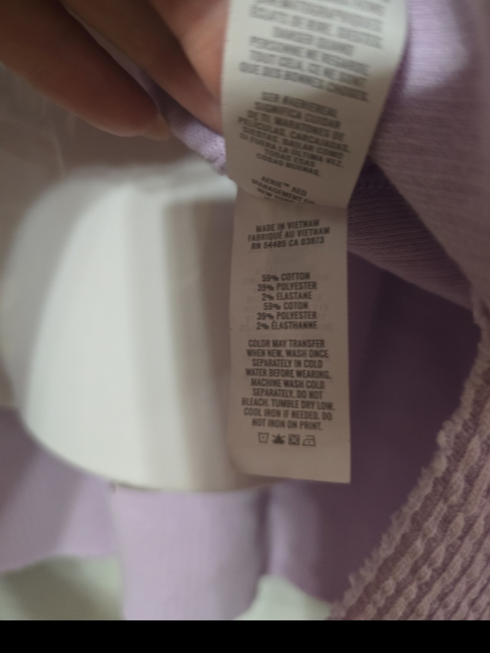 Aerie Wonder Textured V-Neck Sweatshirt oversized S-M - Picture 3 of 6